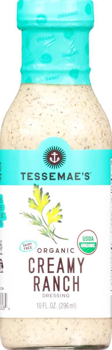 slide 5 of 12, Tessemae's Organic Creamy Ranch Dressing 10 oz, 10 oz