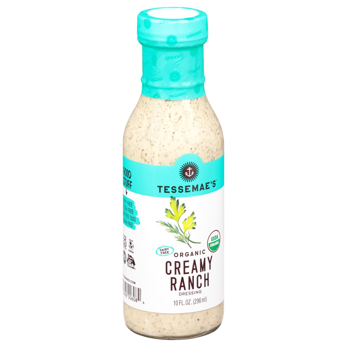 slide 6 of 12, Tessemae's Organic Creamy Ranch Dressing 10 oz, 10 oz