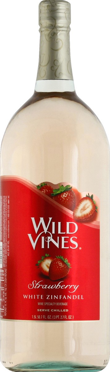 slide 2 of 3, Wild Vines Strawberry White Zinfandel, 1.5 liter