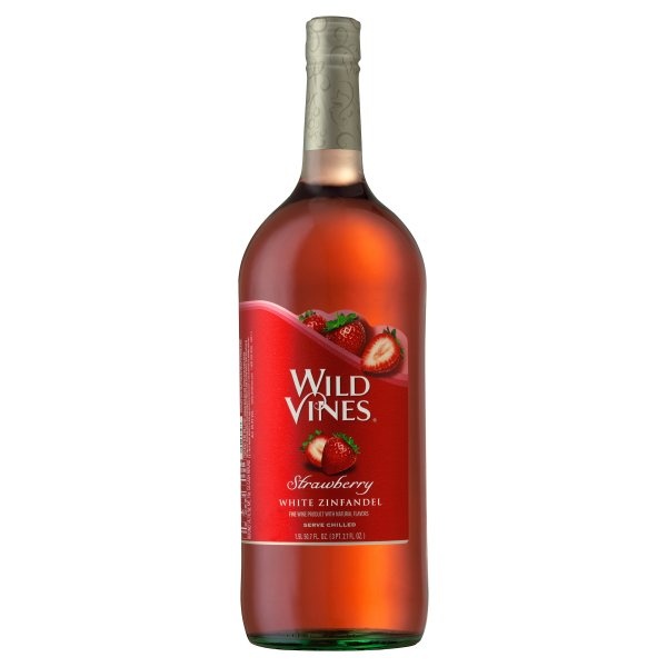 slide 1 of 3, Wild Vines Strawberry White Zinfandel, 1.5 liter