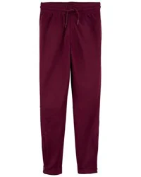 Oshkosh Kid Tricot French Terry Drawstring Pants Maroon 14