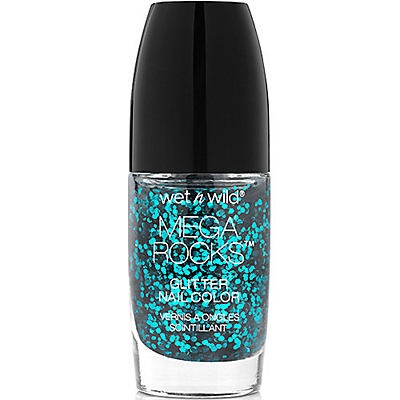 slide 1 of 1, wet n wild Mega Rocks Nail Color Glitter Slap the Bass 493C., 42 oz