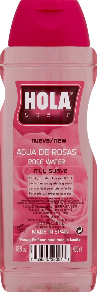 slide 3 of 3, Hola Spain Agua De Rosas (Rose Water Cologne Splash), 12.8 oz