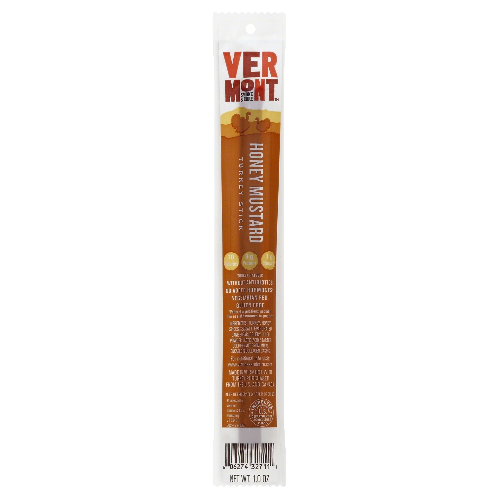 slide 1 of 3, Vermont Smoke & Cure Turkey Honey Mustard Stick, 1 oz