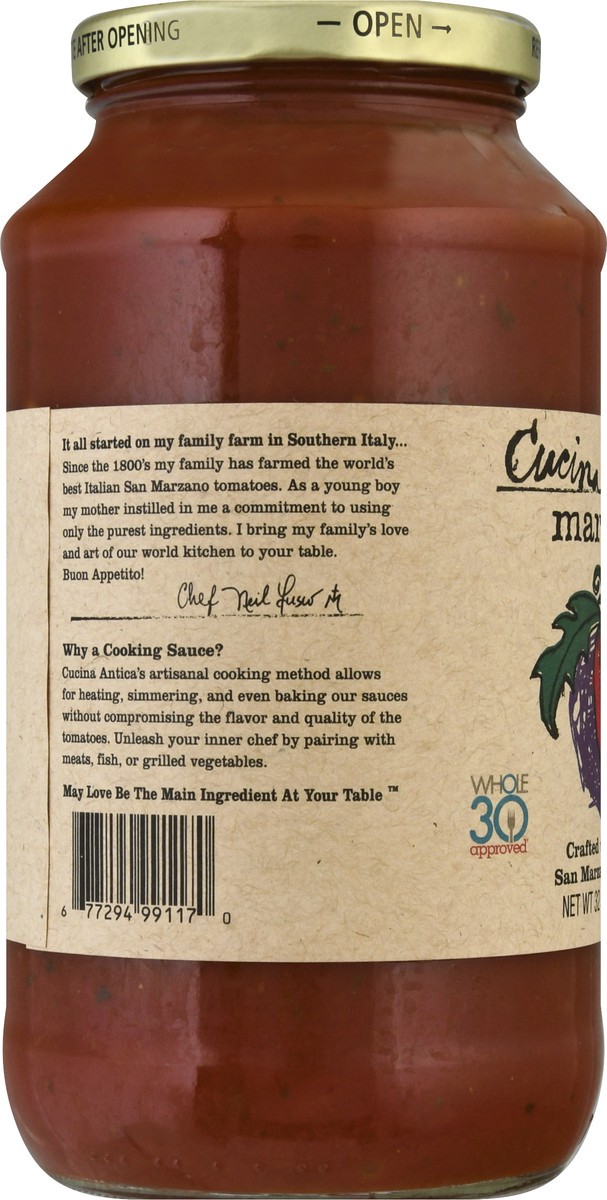 slide 8 of 9, Cucina Antica Premium Marinara Garlic Cooking Sauce 32 oz, 32 oz