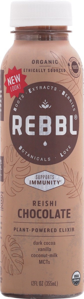 slide 1 of 6, REBBL Reishi Chocolate Plant-Powered Elixir - 12 oz, 12 oz