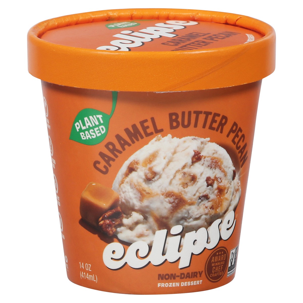 slide 2 of 9, Eclipse Non-Dairy Caramel Butter Pecan Frozen Dessert 14 oz, 14 oz