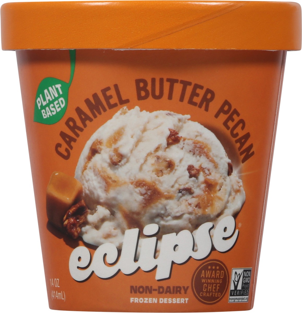 slide 6 of 9, Eclipse Non-Dairy Caramel Butter Pecan Frozen Dessert 14 oz, 14 oz