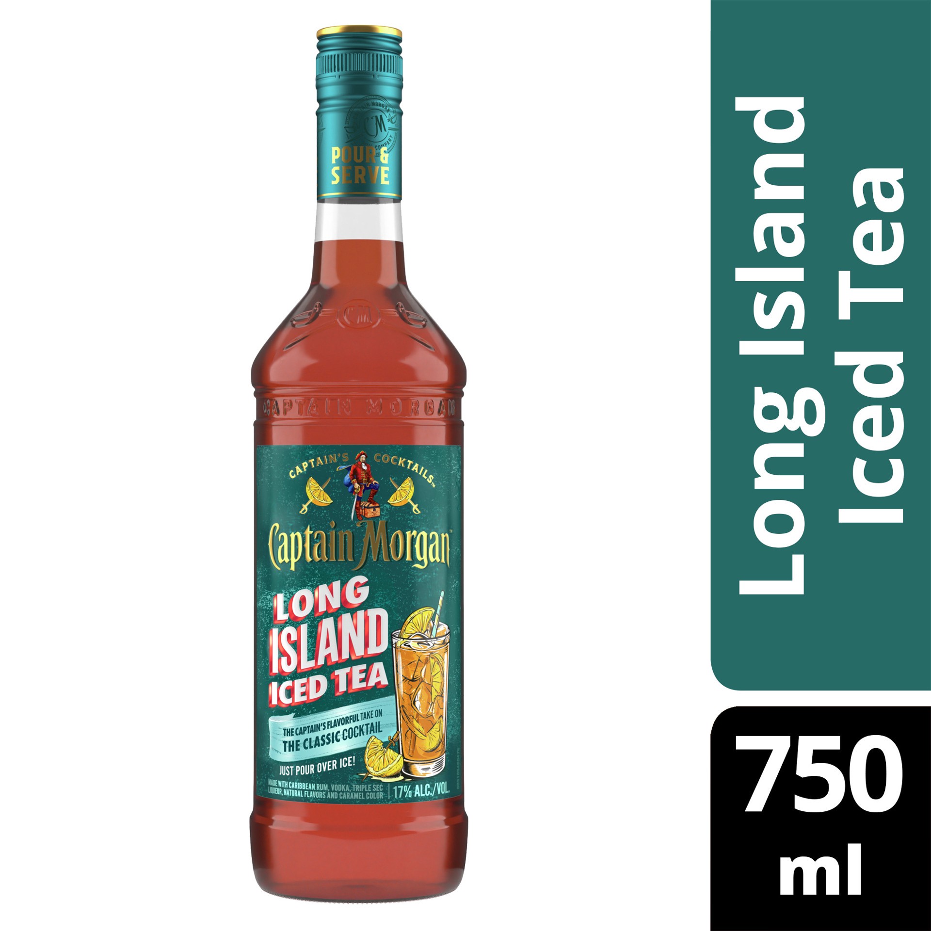 slide 1 of 4, Captain Morgan Long Island Ice Tea, 750 ml