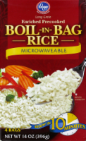 slide 1 of 1, Kroger Boil in a Bag Microwaveable Instant Rice, 14 oz