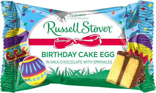slide 1 of 1, Russell Stover Bday Cake Egg, 1 ct