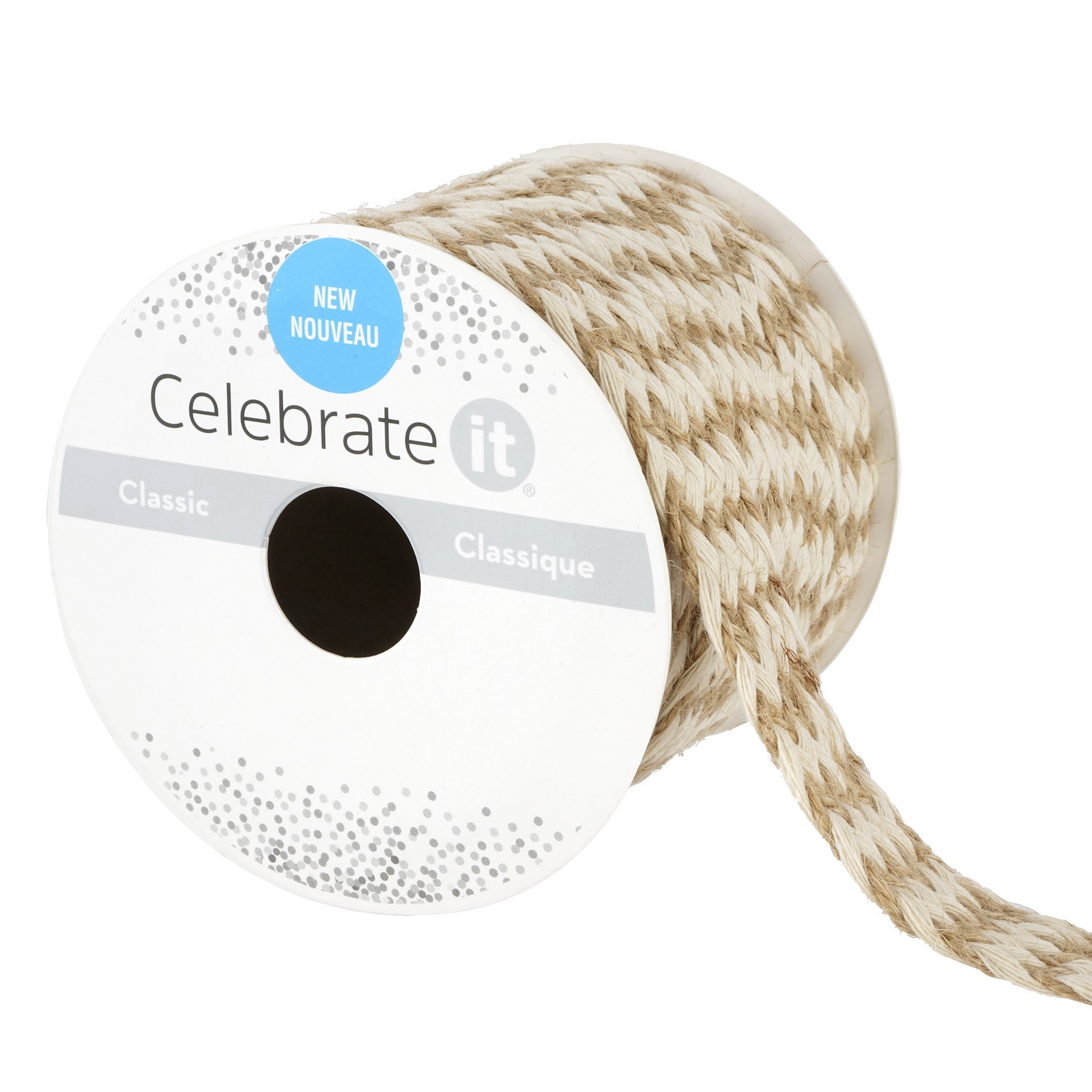 slide 6 of 6, 3/4" X 3yd. Jute Trim By Celebrate It, 3/4 in x 3 yd