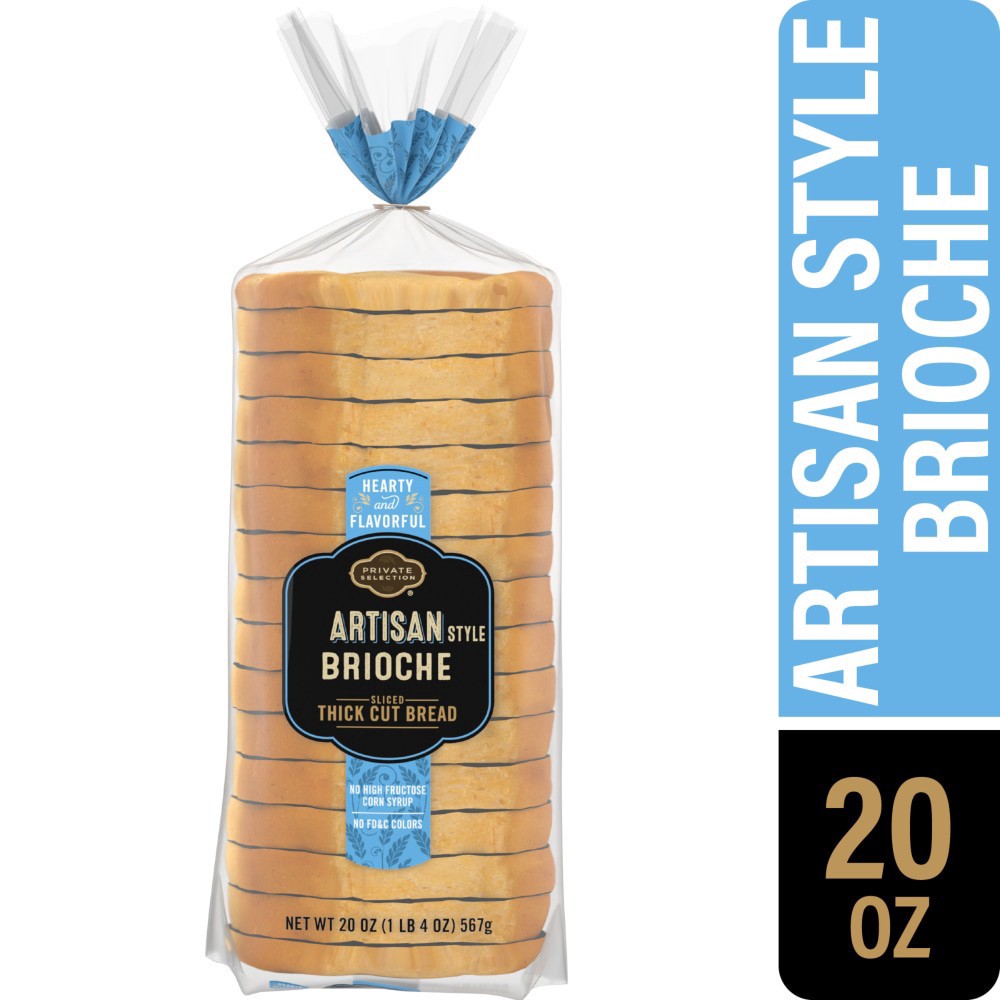 slide 1 of 4, Private Selection Artisan Style Brioche Thick Cut Bread, 20 oz