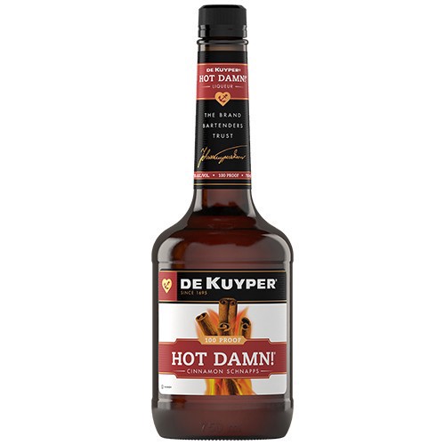slide 1 of 1, Dekuyper Hot Damn Cinnamon Schnapps, 750 ml