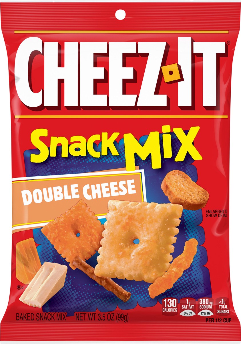 slide 2 of 3, Cheez-It Crackers Snack Mix Double Cheese 3.5oz, 3.5 oz