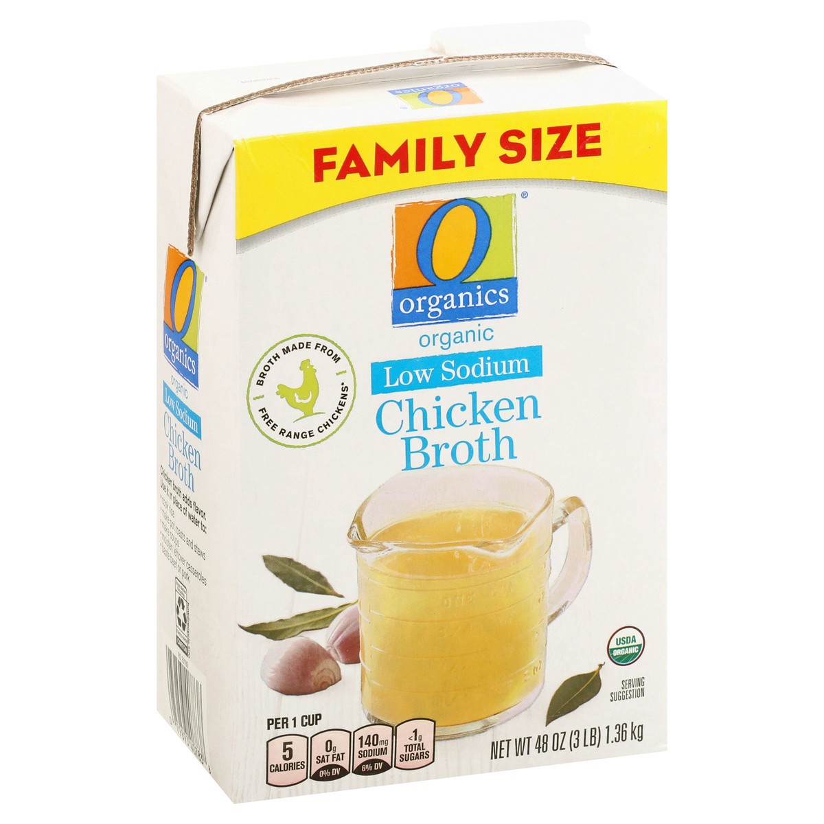 slide 2 of 9, O Organics Organic Broth Low Sodium Chicken Flavored, 
