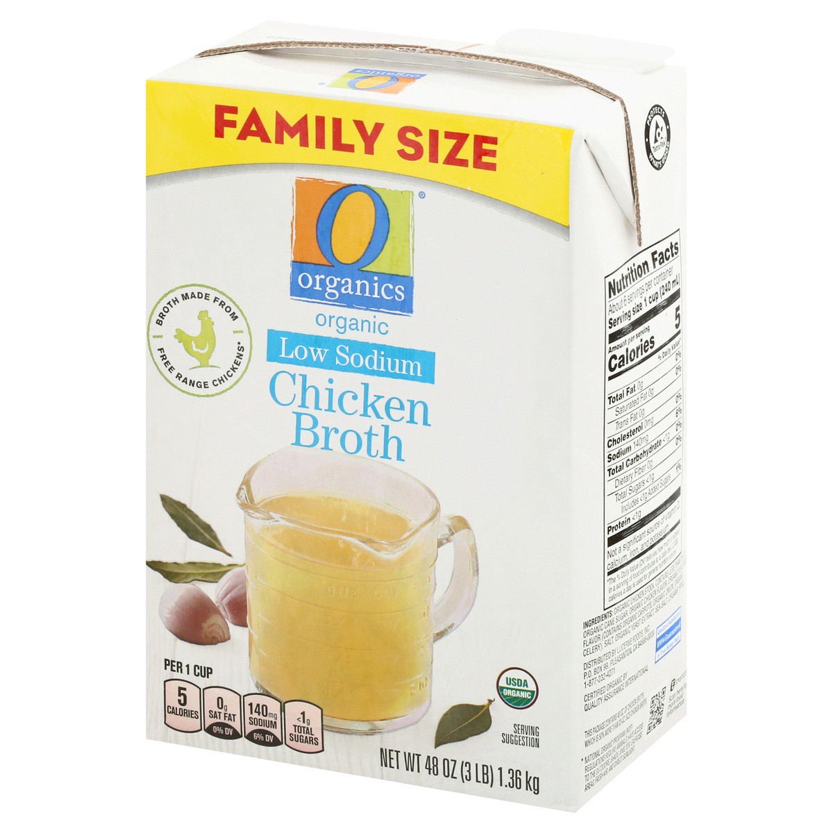 slide 3 of 9, O Organics Organic Broth Low Sodium Chicken Flavored, 