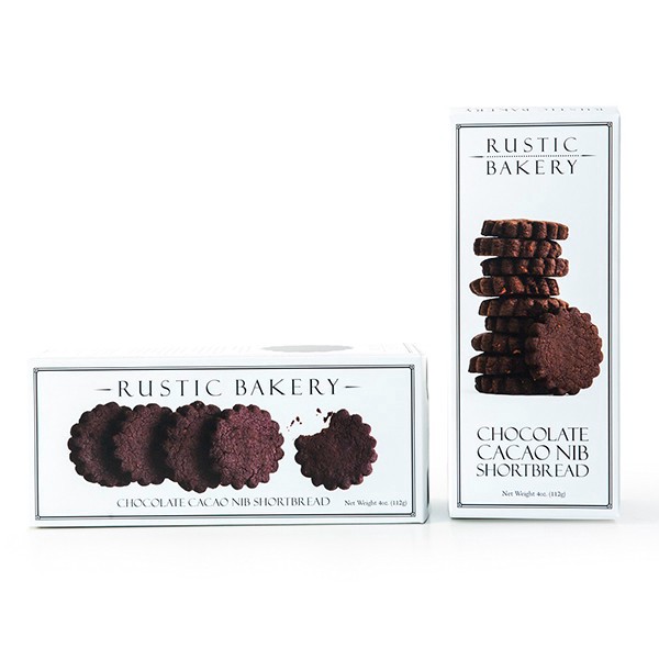 slide 1 of 1, Rustic Bakery Chocolate Cacao Nib Shortbread Cookies,