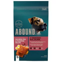 Abound Salmon Egg & Pumpkin Blend Dry Dog Food 15 lb