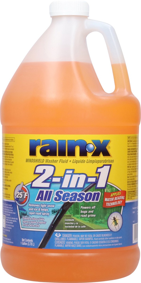 slide 6 of 9, Rain-X 2-in-1 All Season Windshield Washer Fluid 1 gal, 1 gal