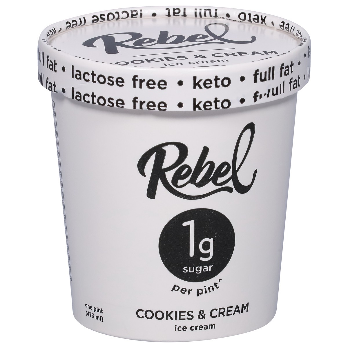 slide 4 of 9, Rebel Cookies & Cream Ice Cream 1 pt, 1 pint