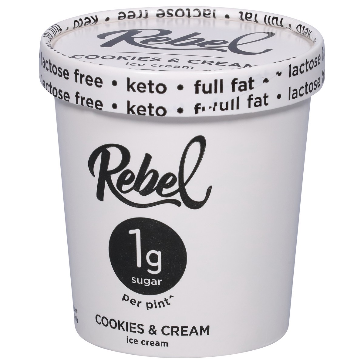 slide 6 of 9, Rebel Cookies & Cream Ice Cream 1 pt, 1 pint