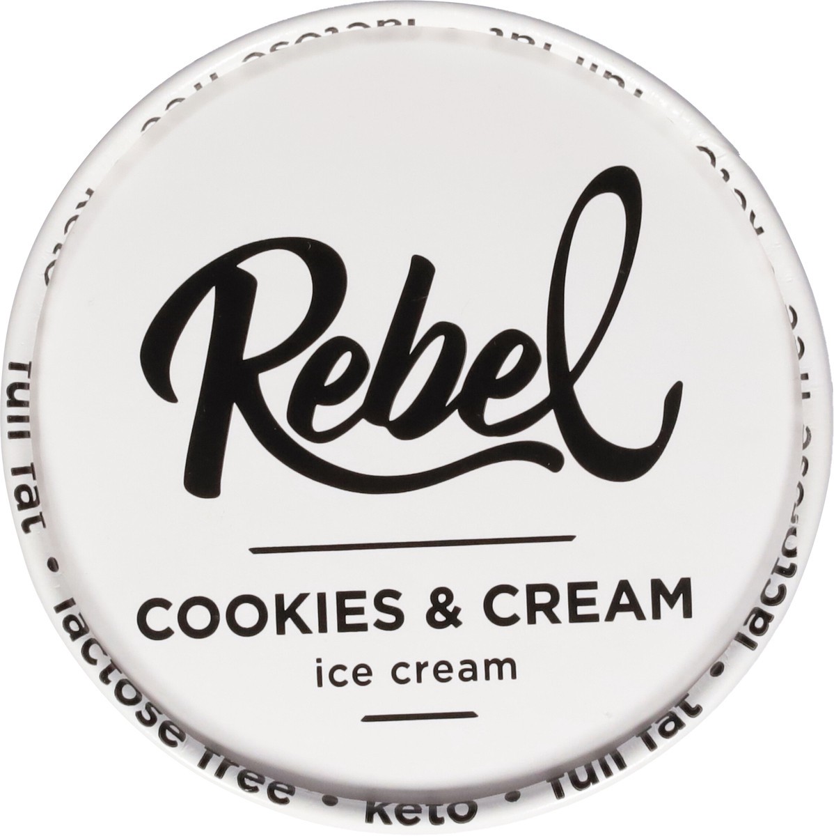 slide 9 of 9, Rebel Cookies & Cream Ice Cream 1 pt, 1 pint