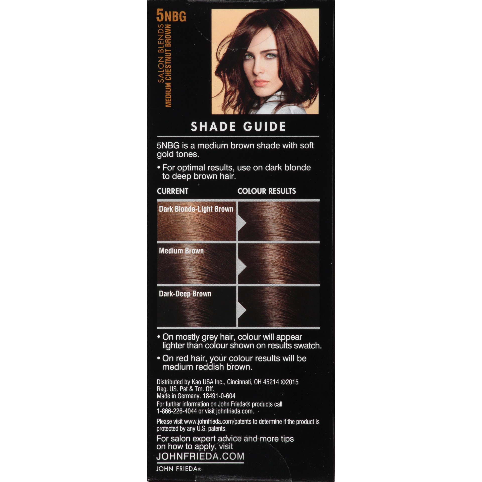 slide 3 of 7, John Frieda Brilliant Brunette Medium Chestnut Brown 5nbg Precision Foam Colour Kit, 6 pc