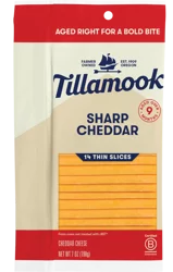 Tillamook Farmstyle Thin Slice Sharp Cheddar Shingle Slices