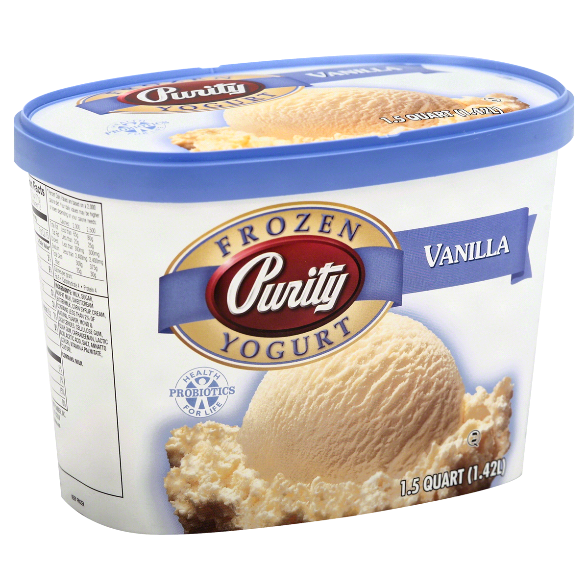 slide 1 of 1, Purity Vanilla Frozen Yogurt, 1.75 qt