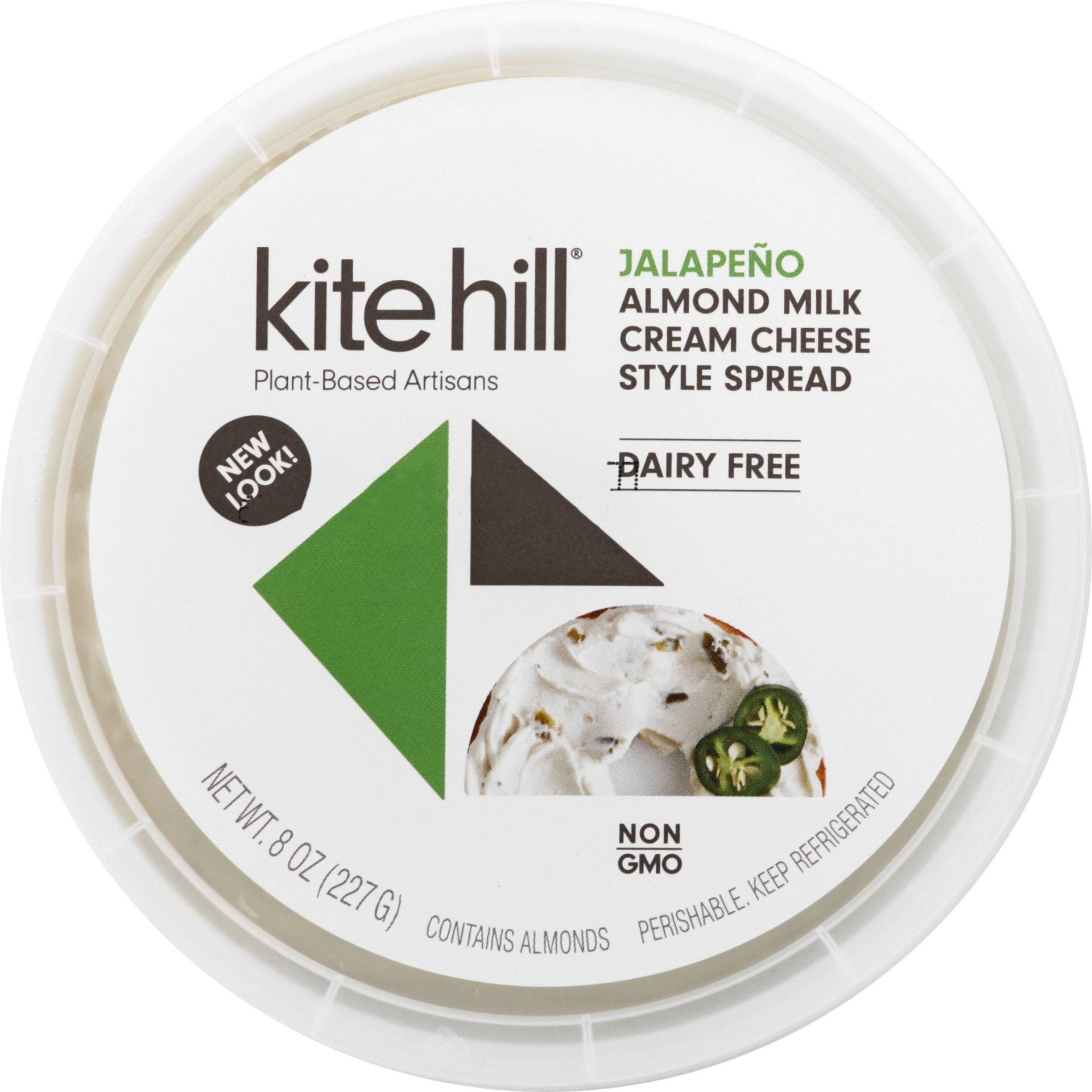 slide 1 of 1, Kite Hill Dairy Free Jalapeno Cream Cheese, 8 oz