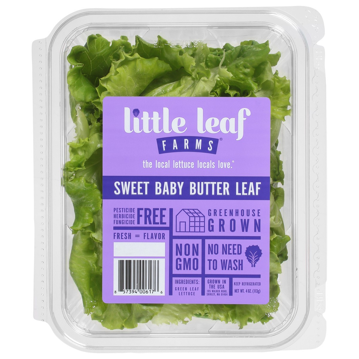 slide 1 of 10, Little Leaf Farms Sweet Baby Butter Leaf Lettuce 4 oz, 4 oz