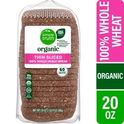 Simple Truth Organic Thin Sliced 100% Whole Wheat Bread