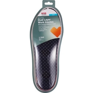 slide 1 of 1, CVS Health Heavy Duty Dual Layer Work Insoles, 1 ct