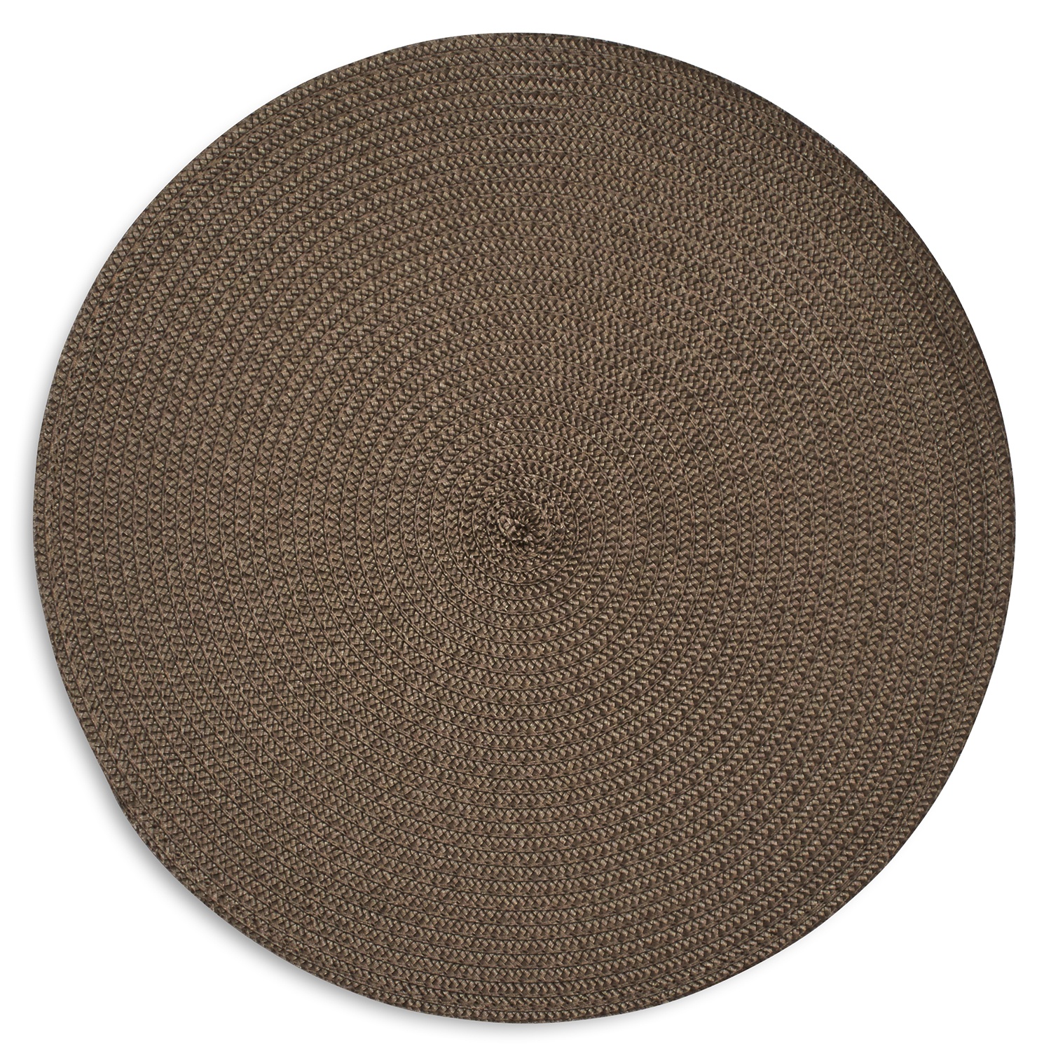 slide 1 of 1, Sur La Table Round Woven Placemats, Mocha, 15 in