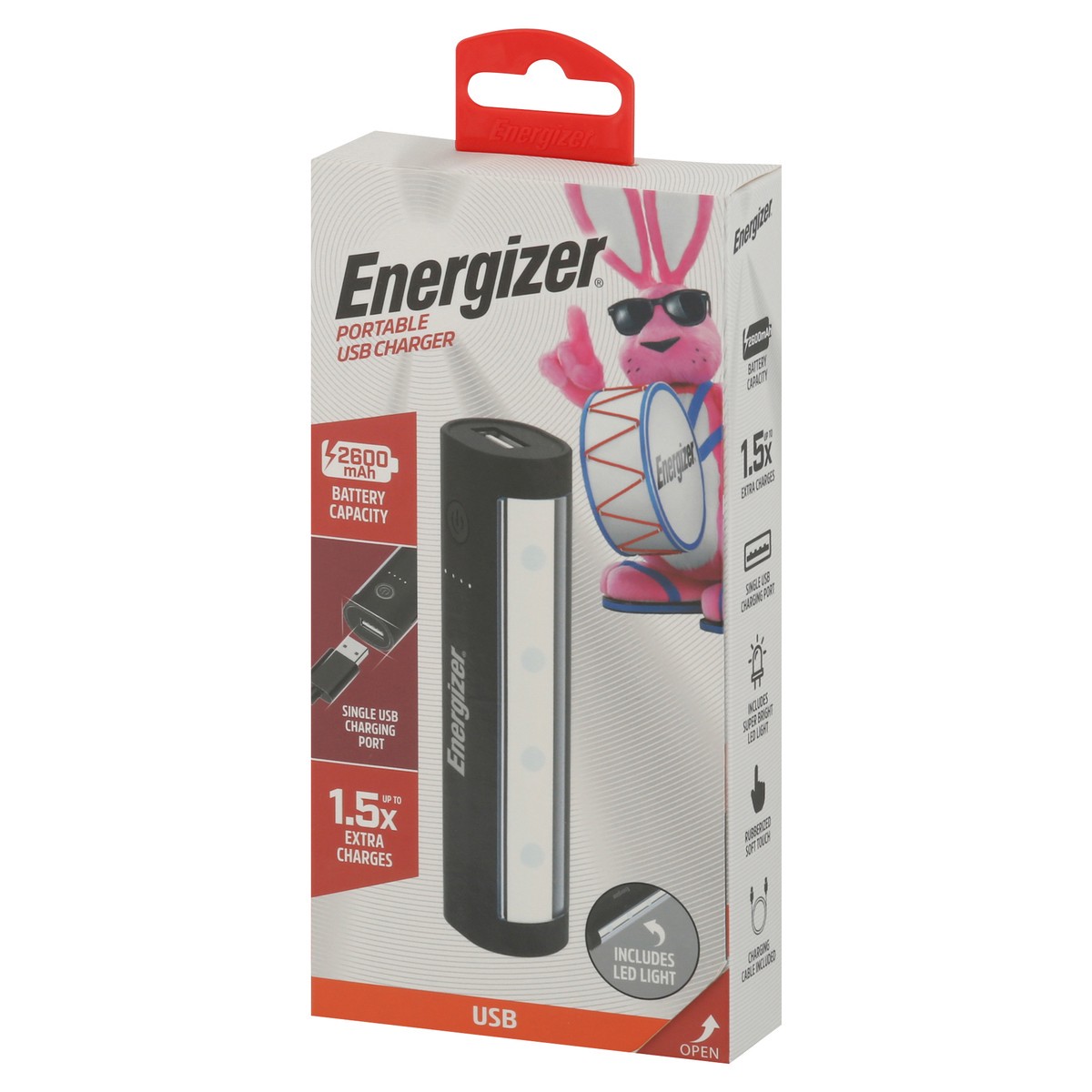 slide 3 of 9, Energizer USB Charger, Portable, 1 Each, 1 ct