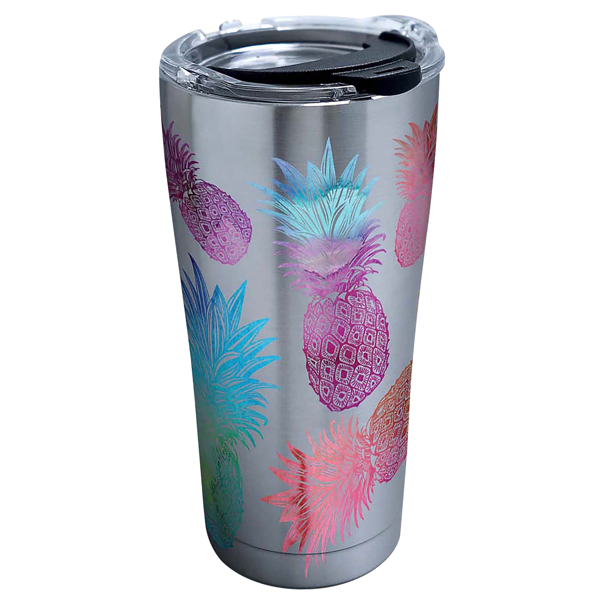 slide 1 of 1, Tervis Stainless Steel Tumbler, Watercolor Pineapples, 20 oz