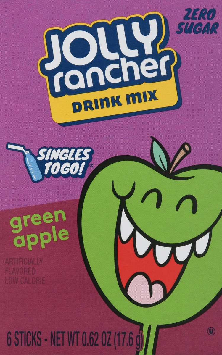 slide 1 of 12, Jolly Rancher Green Apple Singles - 6 ct, 6 ct