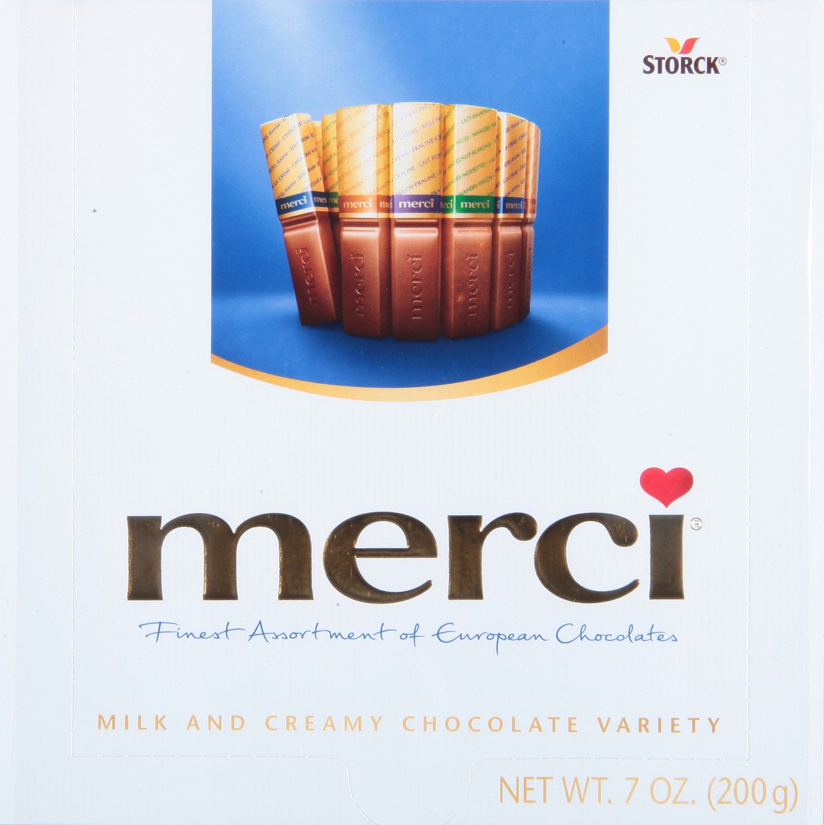 slide 9 of 11, Merci Milk and Creamy Chocolate European Chocolates 16 ea, 7 oz