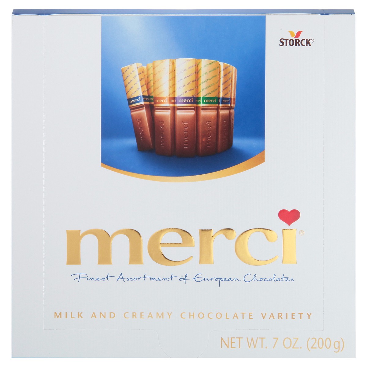 slide 11 of 11, Merci Milk and Creamy Chocolate European Chocolates 16 ea, 7 oz