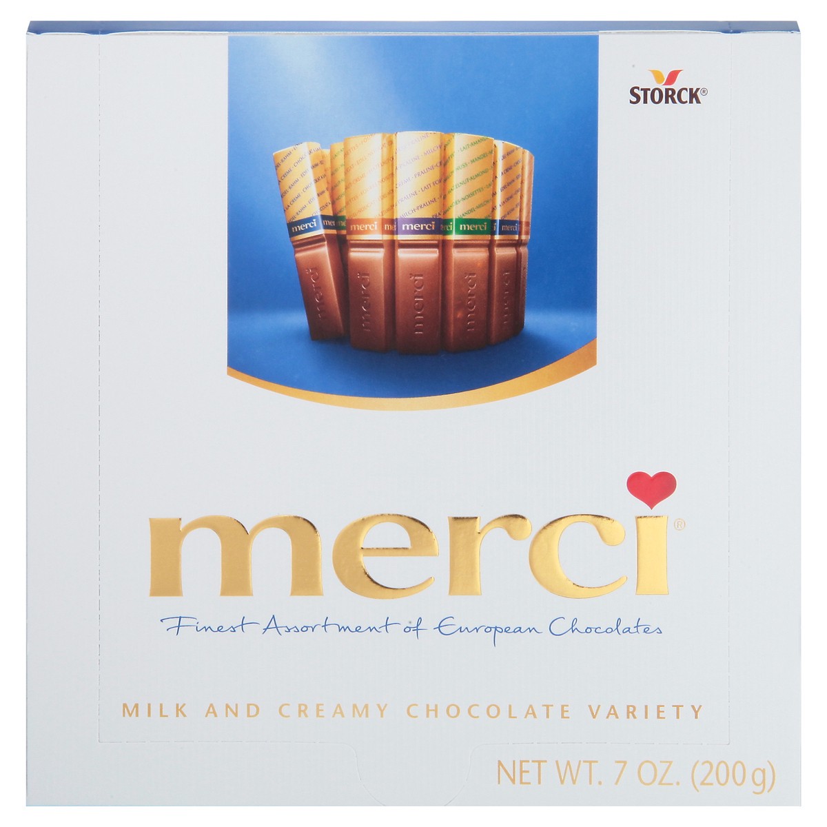 slide 10 of 11, Merci Milk and Creamy Chocolate European Chocolates 16 ea, 7 oz