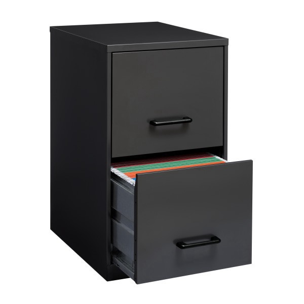 slide 2 of 10, Realspace 18 in 2-Drawer Metal Vertical File Cabinet - Charcoal, 18 in
