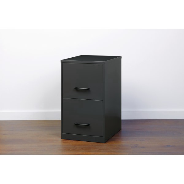 slide 9 of 10, Realspace 18 in 2-Drawer Metal Vertical File Cabinet - Charcoal, 18 in