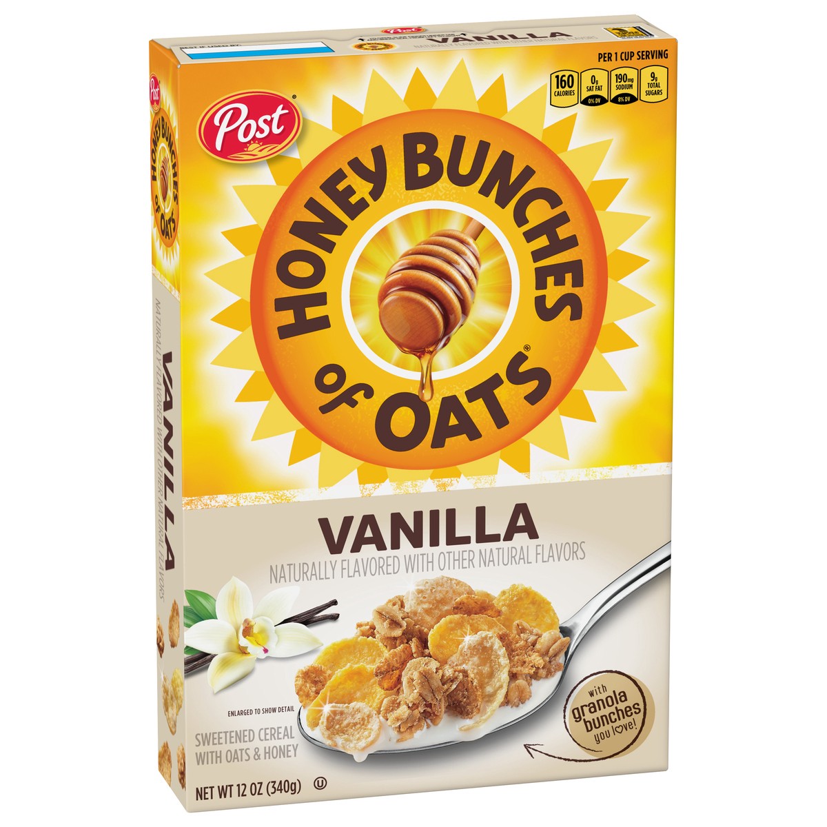 slide 4 of 9, Honey Bunches of Oats Vanilla Cereal - 12 oz, 12 oz