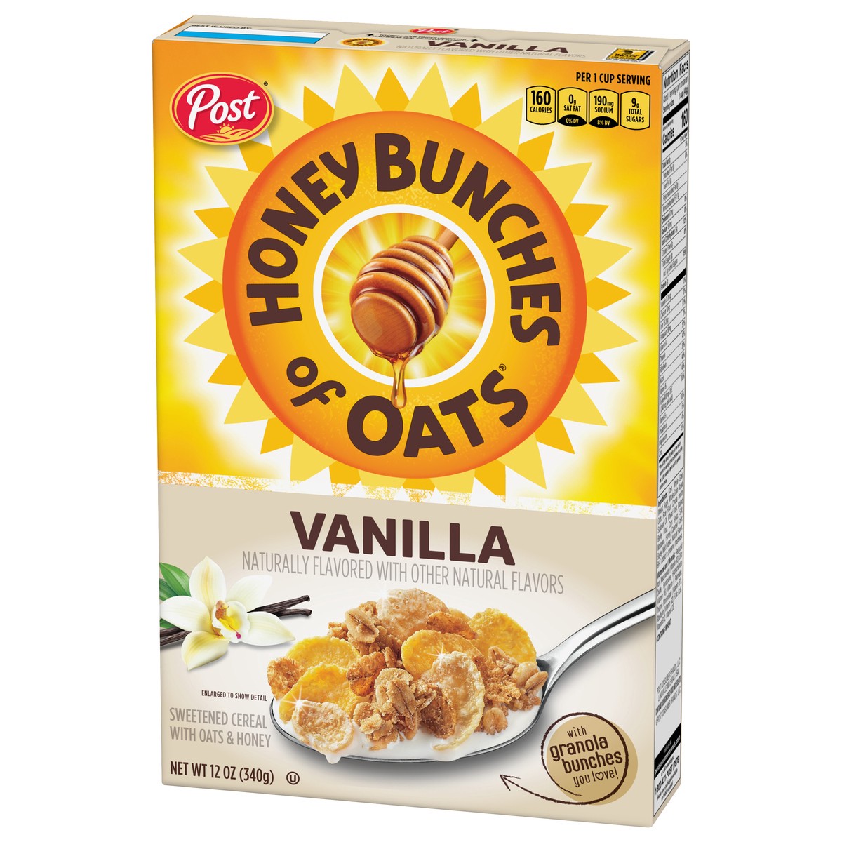 slide 8 of 9, Honey Bunches of Oats Vanilla Cereal - 12 oz, 12 oz