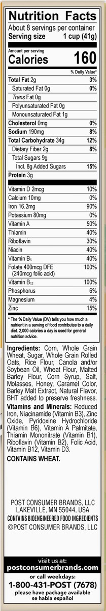 slide 5 of 9, Honey Bunches of Oats Vanilla Cereal - 12 oz, 12 oz