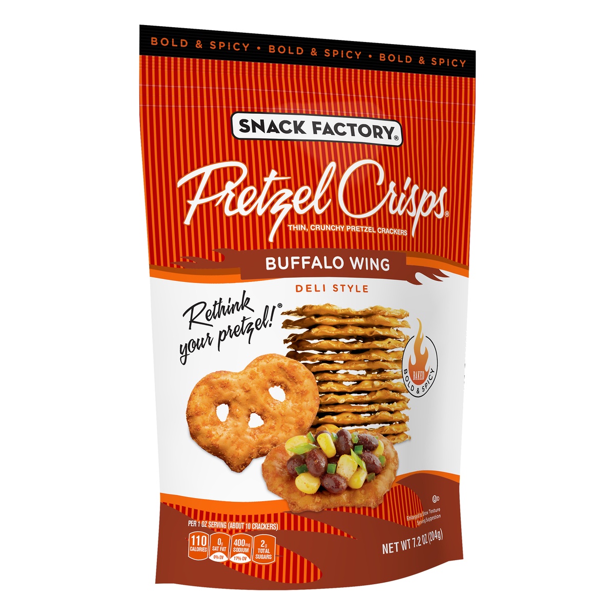 Buffalo Wing Pretzel Crisps 7.2 oz Shipt