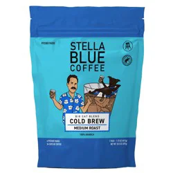 Stella Blue Coffee Big Cat Blend Medium Roast Cold Brew Pitcher Packs - 6 ct; 1.75 oz