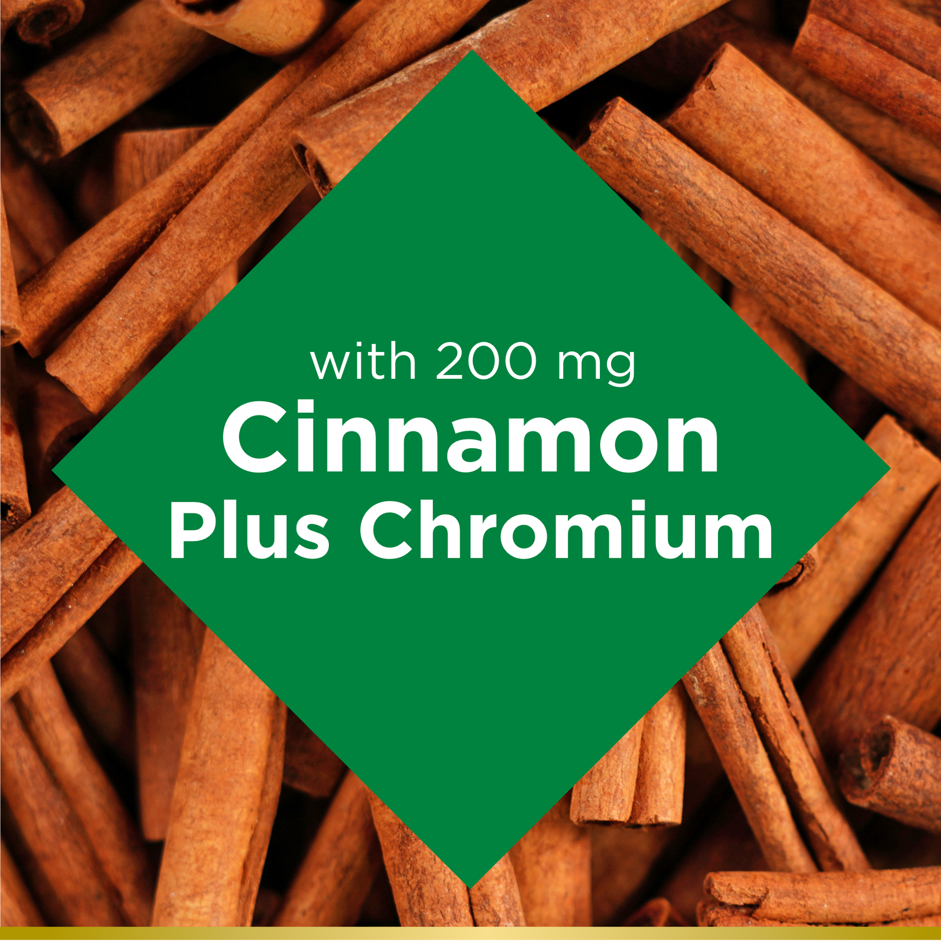 slide 5 of 5, Nature's Bounty Cinnamon Supplement + Chromium  , 2000mg, 60 Capsules, 60 ct