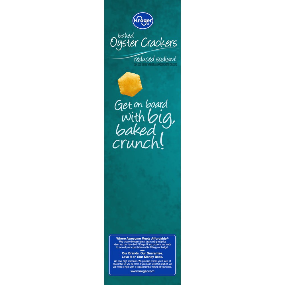 slide 2 of 6, Kroger Reduced Sodium Oyster Crackers, 12 oz